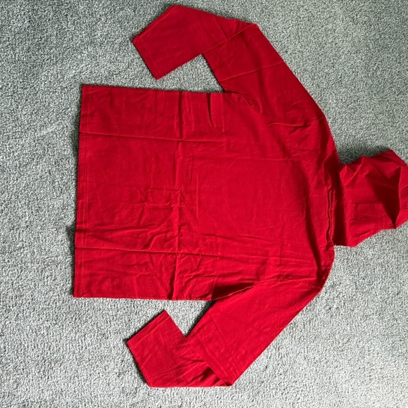 Ralph Lauren Red Long Sleeve Tee with Graphic - Picture 4 of 4